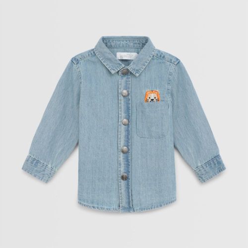 Camisa Para Bebe Niño Baby Circus Denim