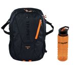 Mochila-Porta-laptop-gama-alta-mas-tomatodo---Truper-Negro--Naranja