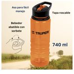 Mochila-Porta-laptop-gama-alta-mas-tomatodo---Truper-Negro--Naranja