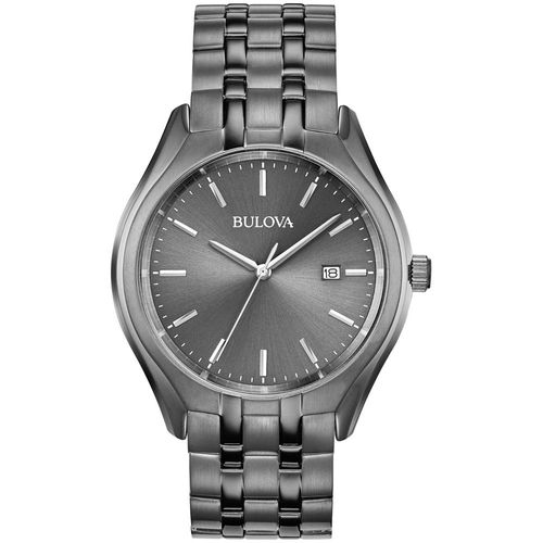 Reloj Bulova 98B288 para Hombre Fecha Acero Inoxidable Gris Gunmetal