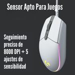 Logitech---Mouse-G203-Lightsync-RGB-8000-dpi---Blanco