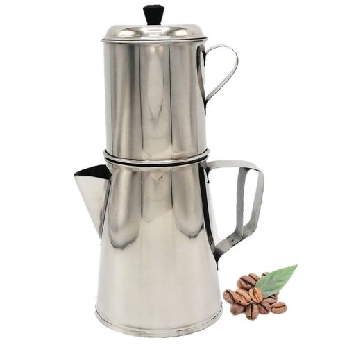 CAFETERA GOTA A GOTA DE ACERO INOXIDABLE 1 LITRO