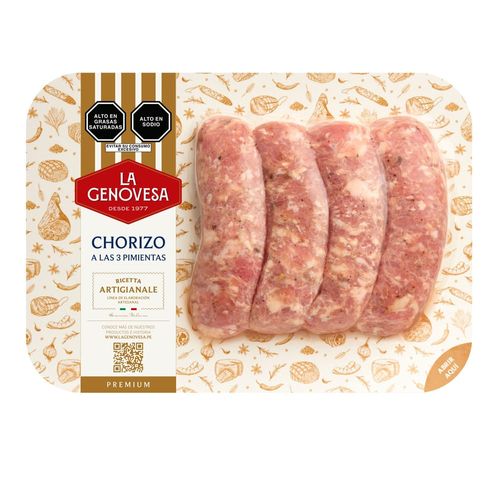 Chorizo a las 3 Pimientas LA GENOVESA 420g