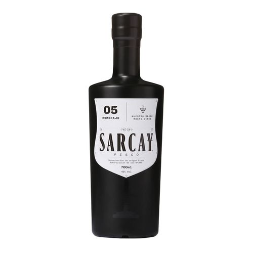 Pisco SARCAY Mosto Verde Acholado Botella 700ml