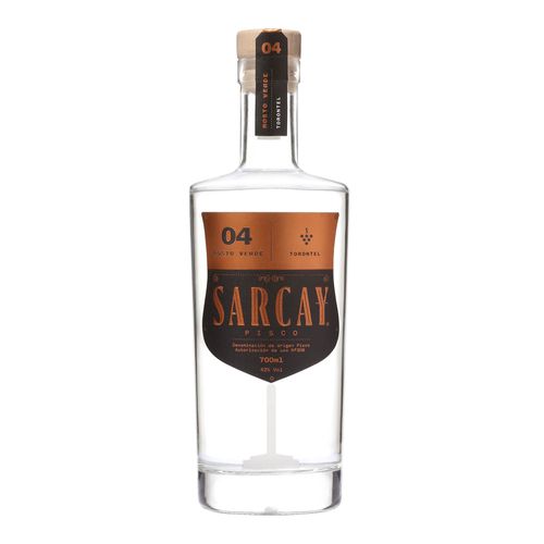Pisco SARCAY Mosto Verde Toronteal Botella 700ml