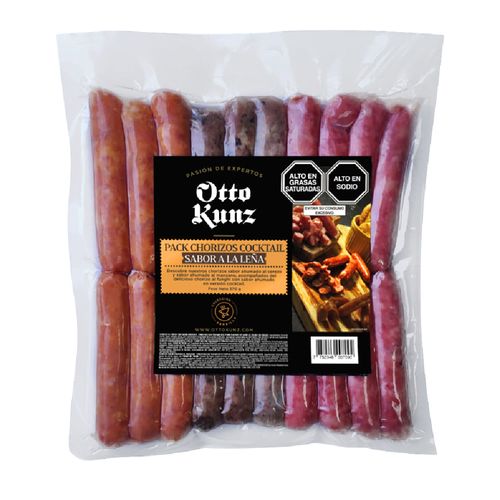 Pack Chorizos Cocktail Sabor Leña OTTO KUNZ Paquete 370g