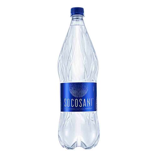 Agua Mineral SOCOSANI con Gas Botella 1.5L