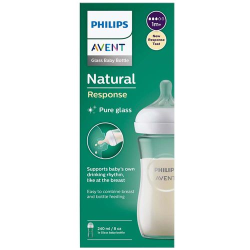 Biberón Natural AVENT 3.0 Vidrio 8oz