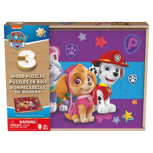 Rompecabezas de Madera 3 En 1 Paw Patrol SPIN MASTER GAMES