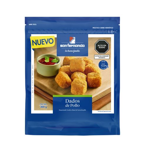 Dados de Pollo SAN FERNANDO Paquete 300g