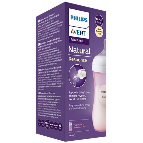 Biberón Natural AVENT 3.0 Pink 9oz