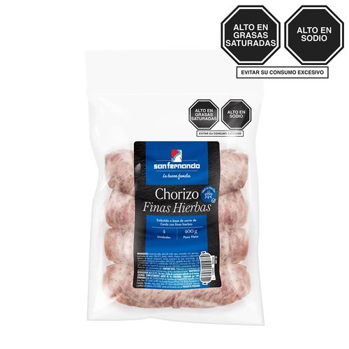 Chorizo Finas Hierbas SAN FERNANDO Paquete 400g