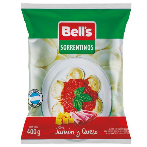 Sorrentinos de Jamón y Queso BELL'S Bolsa 400g