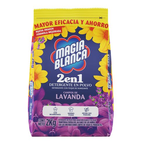 Detergente en Polvo MAGIA BLANCA Lavanda 2000g