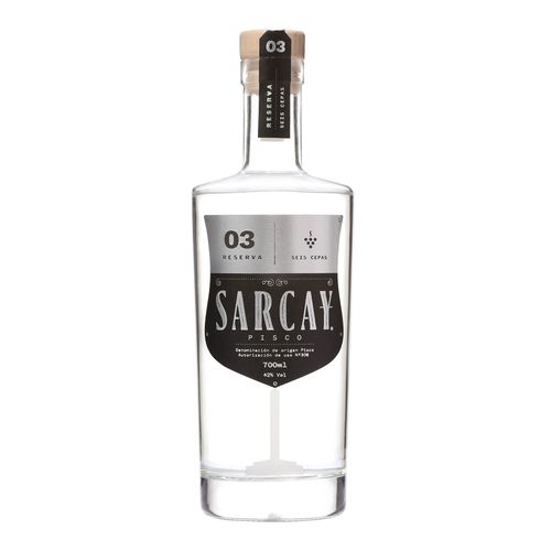 Pisco SARCAY 6 Cepas Botella 700ml