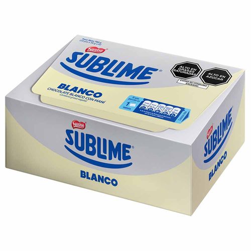 Chocolate SUBLIME Blanco Caja 20un