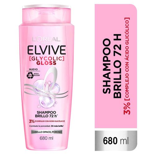 Shampoo ELE Glycolic Gloss Frasco 680ml