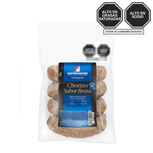 Chorizo Sabor Brasa SAN FERNANDO Paquete 400g