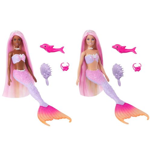 Muñeca Fantasía Sirenas colores Mágicos BARBIE