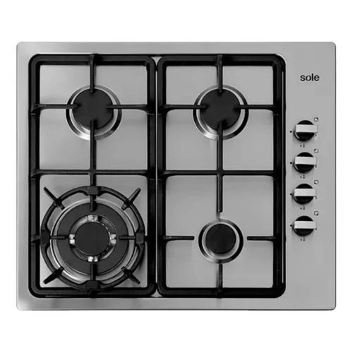ENCIMERA SOLE A GAS 58CM DE ACERO INOXIDABLE