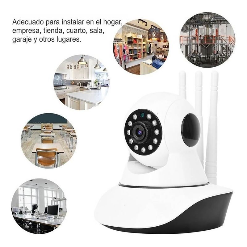 Camara-de-Seguridad-360º-3-Antenas-1080P-WiFi-Inteligente