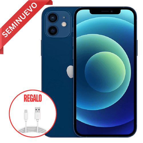 IPHONE REACONDICIONADO 12 128 GB AZUL + REGALO