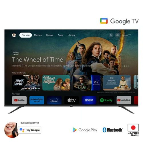 Televisor JVC 65" UHD 4K Google TV LT-65KB538