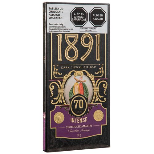 Tableta de Chocolate Intenso 1891 Tableta 90g