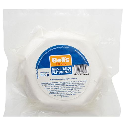 Queso Fresco BELL'S Paquete 300g PVEA