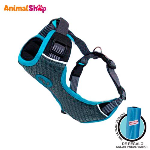 Arnes De Perro Doco Comfortable Talla M Plomo Con Regalo