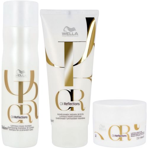 Shampoo 250ml + Acondicionador + Mascarilla Wella Oil Reflections