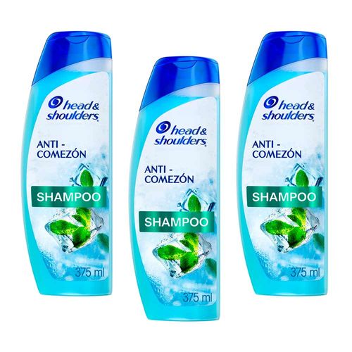 Pack Shampoo Head & Shoulders AntiComezón 375ml x 3un