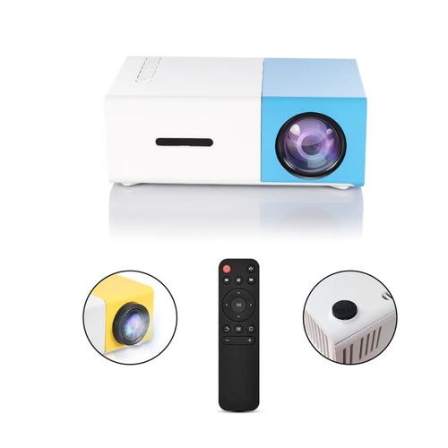 Proyector Portatil Multimedia LED 1080P Con Control Remoto y HDMI - Azul