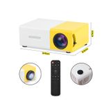 Proyector-Portatil-Multimedia-LED-1080P-Con-Control-Remoto-y-HDMI---Amarillo