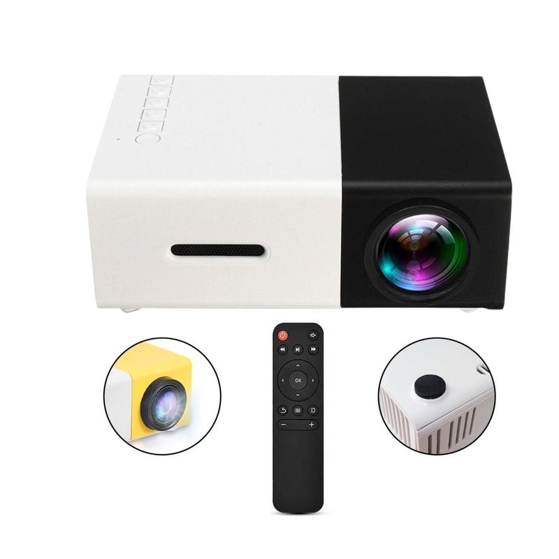 Proyector-Portatil-Multimedia-LED-1080P-Con-Control-Remoto-y-HDMI---Negro