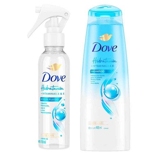 Pack Acondicionador DOVE Hidratación Intensa 400ml + Sérum Hidratación DOVE 110ml + Shampoo DOVE Hidratación Intensa 400ml