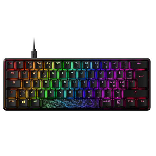 HyperX - Teclado Alloy Origins 60 RGB Factor 60% Linear Red