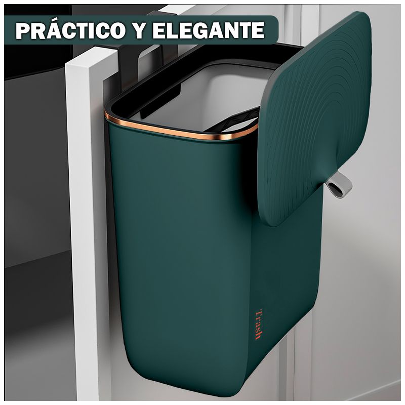 Tacho-de-Basura-Colgante-Papelera-Contenedor-con-Tapa-H01-Verde