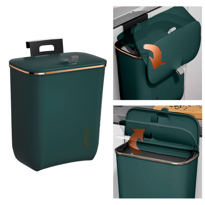 Tacho-de-Basura-Colgante-Papelera-Contenedor-con-Tapa-H01-Verde