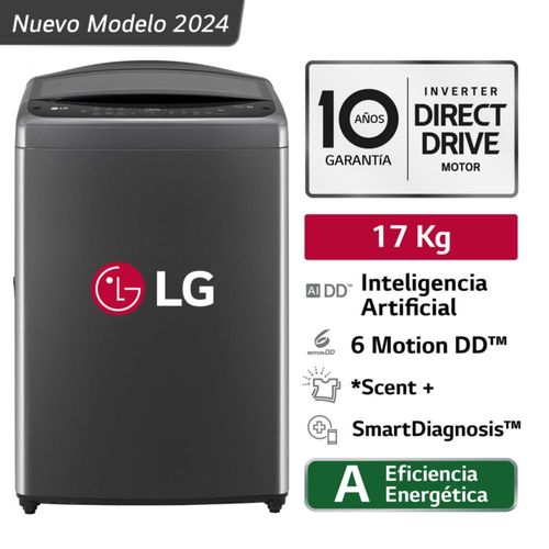 Lavadora LG WT17BV6T 17 Kg Negro