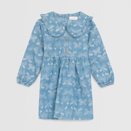 Vestido Para Bebe Niña Baby Circus Chambray Manga Larga