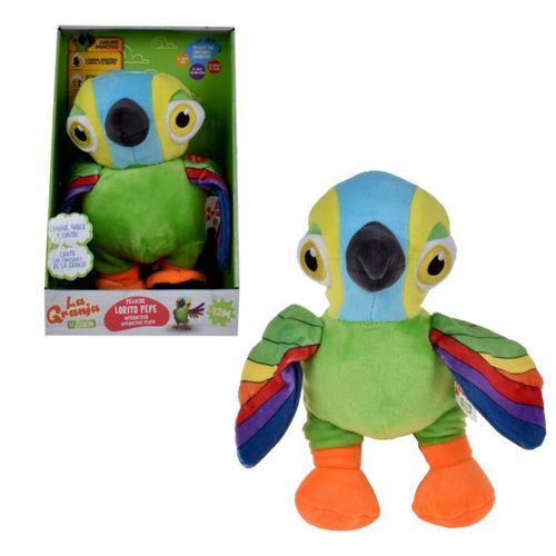 Peluche Interactivo La Granja De Zenom Lorito Pepe 20Cm