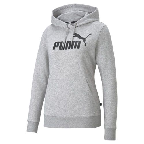 Polera Deportiva Puma Para Mujer 586788 04 Ess Logo Hoodie Fl