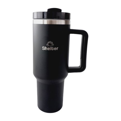 Shelter Pro Cup Black 1180ml 40oz de Acero Inoxidable