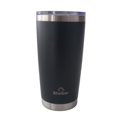 Shelter Tumbler Black 590ml 20oz de Acero Inoxidable