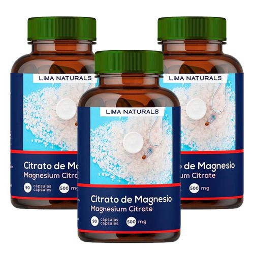 CITRATO DE MAGNESIO 90 CÁPSULAS LIMA NATURALS X 3