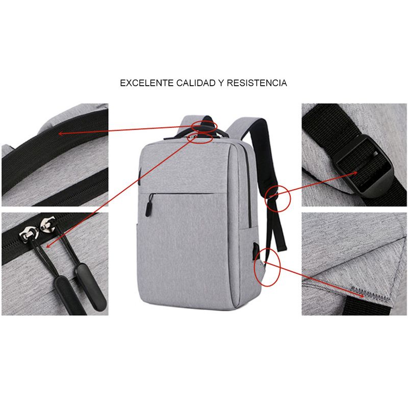 Mochila-Antirrobo-Impermeable-para-Laptop-con-Puerto-USB-Alta-Calidad-Dreizt-Gris