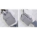 Mochila-Antirrobo-Impermeable-para-Laptop-con-Puerto-USB-Alta-Calidad-Dreizt-Gris