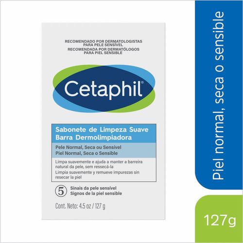 Cetaphil Suave Barra Dermolimpiadora de 127 gr