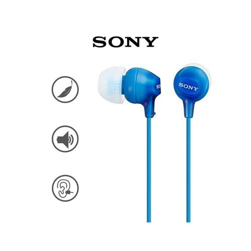 Sony MDR EX15AP Celeste, deportivo, sport, con cable